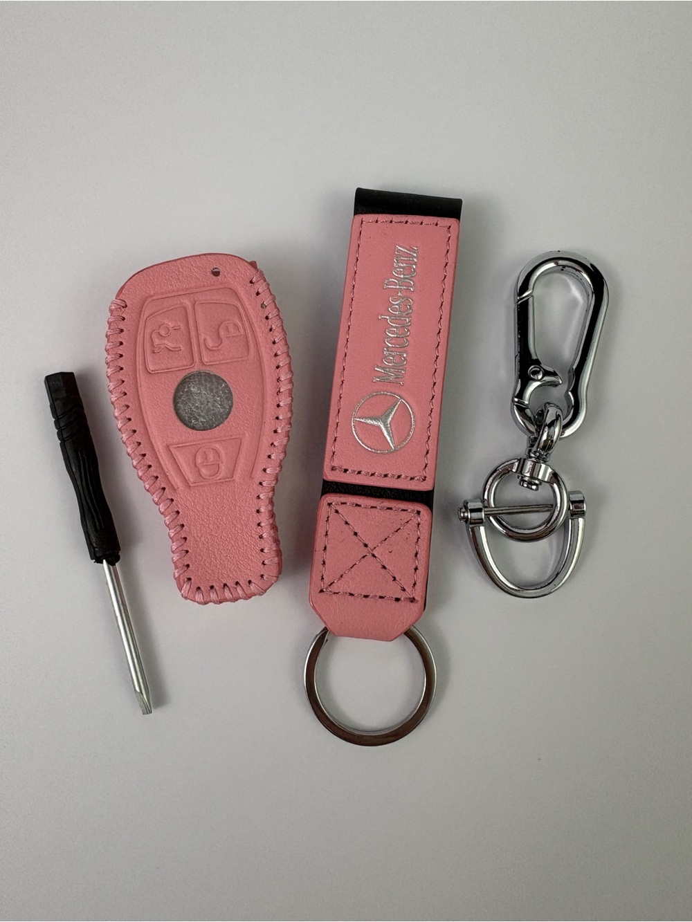 Mercedes-Benz Pink Key Fob & Cover Set